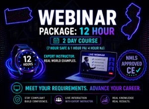 PACKAGE: 12 HOUR 2026 CONTINUING EDUCATION: PA & NJ